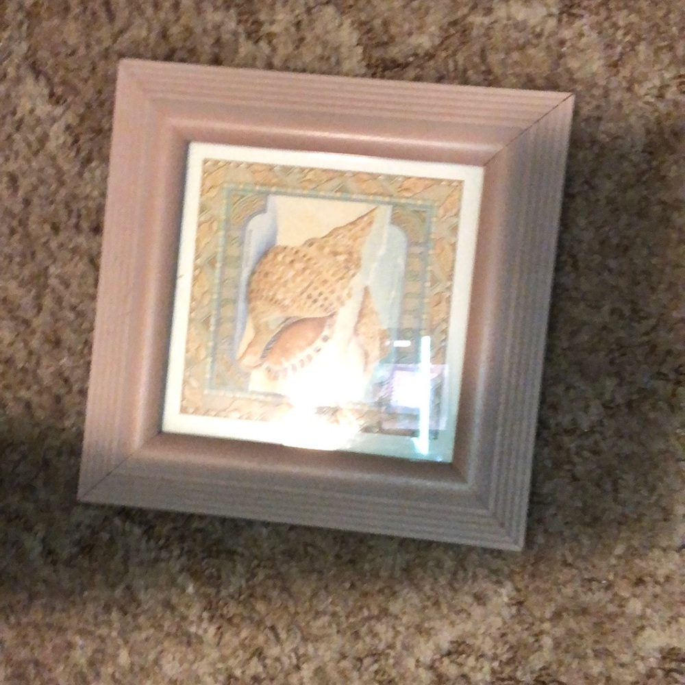 One framed and one hand painted canvas
